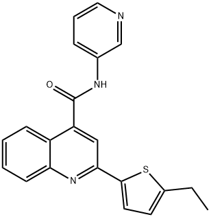 2-(5-ethylthiophen-2-yl)-N-pyridin-3-ylquinoline-4-carboxamide Struktur