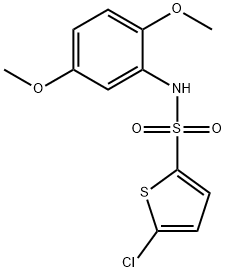 5-chloro-N-(2,5-dimethoxyphenyl)thiophene-2-sulfonamide Struktur