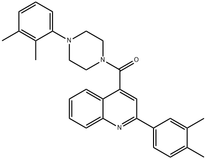 438454-38-7 [4-(2,3-dimethylphenyl)piperazin-1-yl]-[2-(3,4-dimethylphenyl)quinolin-4-yl]methanone