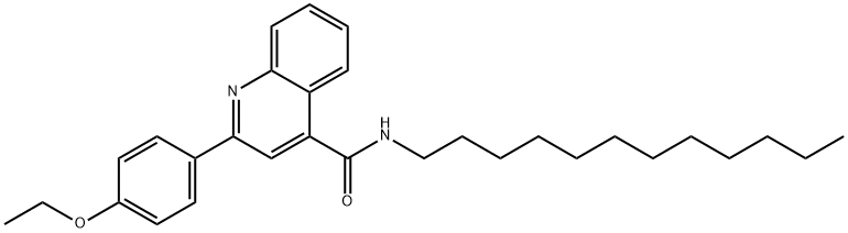 N-dodecyl-2-(4-ethoxyphenyl)quinoline-4-carboxamide Struktur