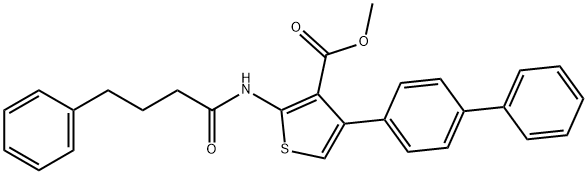 438532-99-1 methyl 2-(4-phenylbutanoylamino)-4-(4-phenylphenyl)thiophene-3-carboxylate