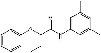 N-(3,5-dimethylphenyl)-2-phenoxybutanamide Structure