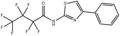 2,2,3,3,4,4,4-heptafluoro-N-(4-phenyl-1,3-thiazol-2-yl)butanamide Structure