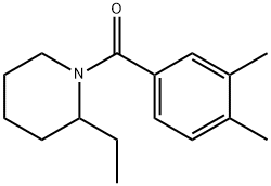 (3,4-dimethylphenyl)-(2-ethylpiperidin-1-yl)methanone Structure