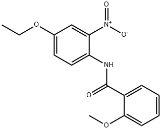 N-(4-ethoxy-2-nitrophenyl)-2-methoxybenzamide 化学構造式