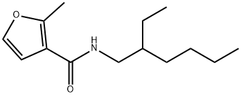 N-(2-ethylhexyl)-2-methylfuran-3-carboxamide 化学構造式