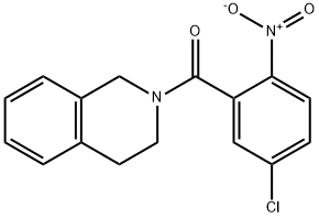 (5-chloro-2-nitrophenyl)-(3,4-dihydro-1H-isoquinolin-2-yl)methanone Structure