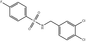 N-[(3,4-dichlorophenyl)methyl]-4-fluorobenzenesulfonamide Structure