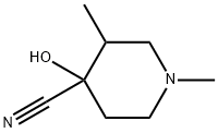 4-hydroxy-1,3-dimethylpiperidine-4-carbonitrile Struktur
