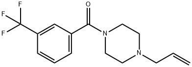 (4-prop-2-enylpiperazin-1-yl)-[3-(trifluoromethyl)phenyl]methanone Structure
