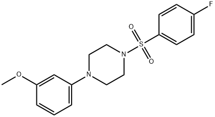 1-(4-fluorophenyl)sulfonyl-4-(3-methoxyphenyl)piperazine Structure