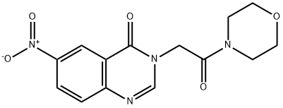 3-(2-morpholin-4-yl-2-oxoethyl)-6-nitroquinazolin-4-one Struktur