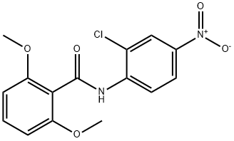 N-(2-chloro-4-nitrophenyl)-2,6-dimethoxybenzamide Struktur