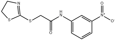 2-(4,5-dihydro-1,3-thiazol-2-ylsulfanyl)-N-(3-nitrophenyl)acetamide Structure