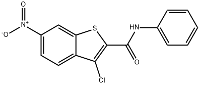 3-chloro-6-nitro-N-phenyl-1-benzothiophene-2-carboxamide Structure