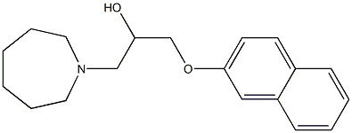 1-(azepan-1-yl)-3-naphthalen-2-yloxypropan-2-ol Structure