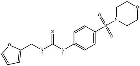 1-(furan-2-ylmethyl)-3-(4-morpholin-4-ylsulfonylphenyl)thiourea Structure