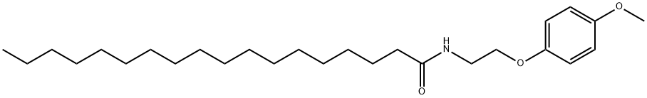 N-[2-(4-methoxyphenoxy)ethyl]octadecanamide Struktur