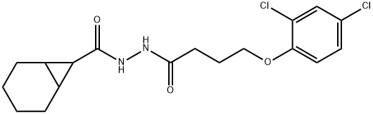 N'-[4-(2,4-dichlorophenoxy)butanoyl]bicyclo[4.1.0]heptane-7-carbohydrazide|