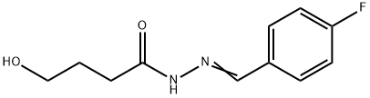 N-[(E)-(4-fluorophenyl)methylideneamino]-4-hydroxybutanamide Structure