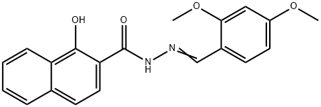 N-[(E)-(2,4-dimethoxyphenyl)methylideneamino]-1-hydroxynaphthalene-2-carboxamide Structure