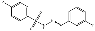 4-bromo-N-[(E)-(3-fluorophenyl)methylideneamino]benzenesulfonamide,473666-68-1,结构式