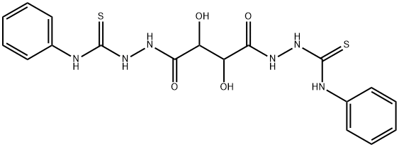 1-[[2,3-dihydroxy-4-oxo-4-[2-(phenylcarbamothioyl)hydrazinyl]butanoyl]amino]-3-phenylthiourea 结构式