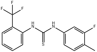 1-(3-fluoro-4-methylphenyl)-3-[2-(trifluoromethyl)phenyl]thiourea Structure