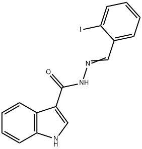 N-[(E)-(2-iodophenyl)methylideneamino]-1H-indole-3-carboxamide Structure