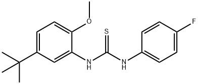 1-(5-tert-butyl-2-methoxyphenyl)-3-(4-fluorophenyl)thiourea|