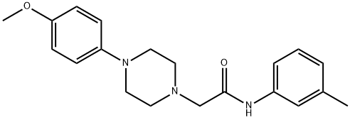 2-[4-(4-methoxyphenyl)piperazin-1-yl]-N-(3-methylphenyl)acetamide 化学構造式