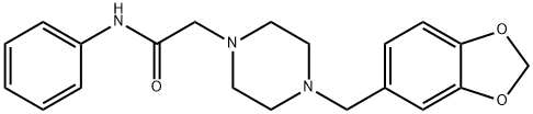 2-[4-(1,3-benzodioxol-5-ylmethyl)piperazin-1-yl]-N-phenylacetamide Structure