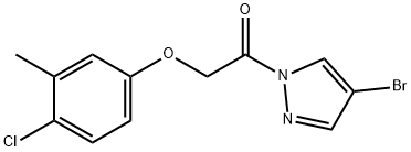 1-(4-bromopyrazol-1-yl)-2-(4-chloro-3-methylphenoxy)ethanone Structure