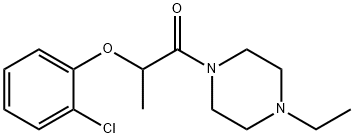 2-(2-chlorophenoxy)-1-(4-ethylpiperazin-1-yl)propan-1-one Structure