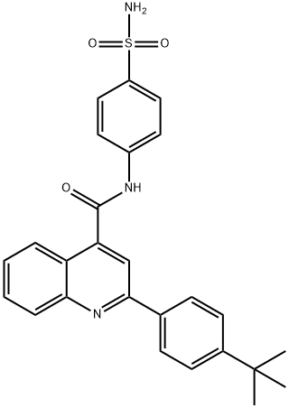 2-(4-tert-butylphenyl)-N-(4-sulfamoylphenyl)quinoline-4-carboxamide Structure