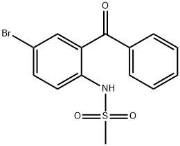 N-(2-benzoyl-4-bromophenyl)methanesulfonamide Structure