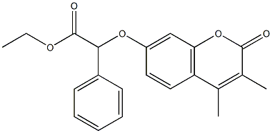 ethyl 2-(3,4-dimethyl-2-oxochromen-7-yl)oxy-2-phenylacetate|