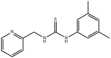 1-(3,5-dimethylphenyl)-3-(pyridin-2-ylmethyl)thiourea,502975-64-6,结构式