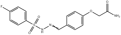 2-[4-[(Z)-[(4-fluorophenyl)sulfonylhydrazinylidene]methyl]phenoxy]acetamide,515149-45-8,结构式