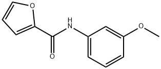 N-(3-メトキシフェニル)-2-フランカルボアミド 化学構造式