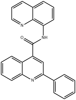 2-phenyl-N-quinolin-8-ylquinoline-4-carboxamide 化学構造式