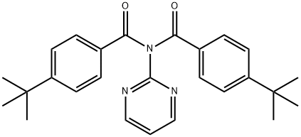 4-tert-butyl-N-(4-tert-butylbenzoyl)-N-pyrimidin-2-ylbenzamide Struktur