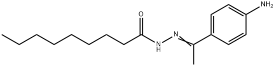 N-[(E)-1-(4-aminophenyl)ethylideneamino]nonanamide Structure