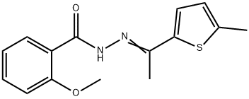 2-methoxy-N-[(E)-1-(5-methylthiophen-2-yl)ethylideneamino]benzamide Structure