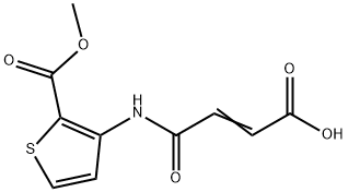 (E)-4-[(2-methoxycarbonylthiophen-3-yl)amino]-4-oxobut-2-enoic acid 结构式