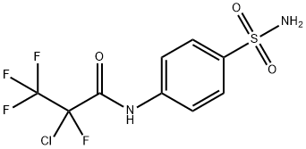 2-chloro-2,3,3,3-tetrafluoro-N-(4-sulfamoylphenyl)propanamide Structure