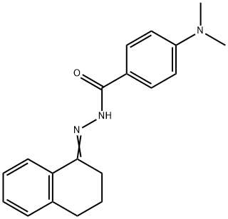 N-[(E)-3,4-dihydro-2H-naphthalen-1-ylideneamino]-4-(dimethylamino)benzamide Struktur