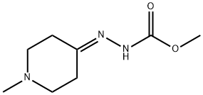 methyl N-[(1-methylpiperidin-4-ylidene)amino]carbamate 化学構造式