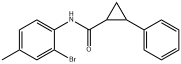 N-(2-bromo-4-methylphenyl)-2-phenylcyclopropane-1-carboxamide|