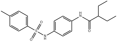 2-ethyl-N-[4-[(4-methylphenyl)sulfonylamino]phenyl]butanamide Struktur